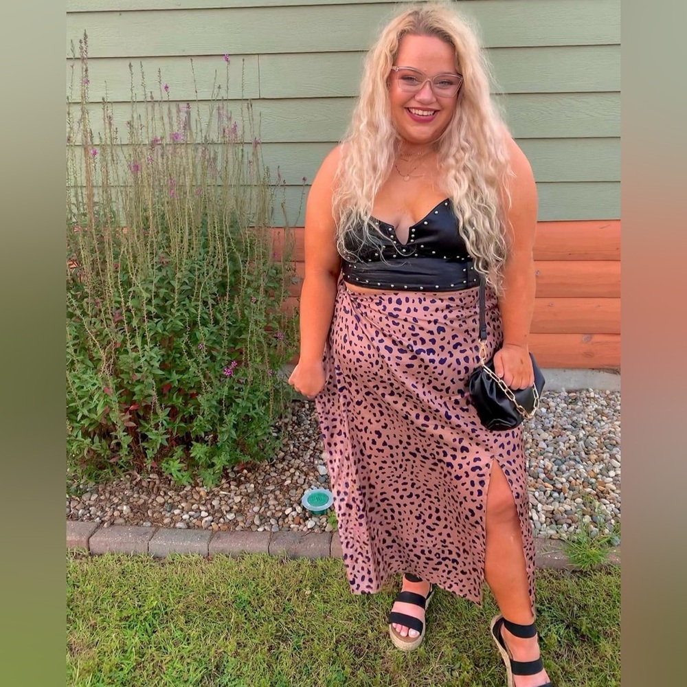 Nasty Gal Leopard print skirt